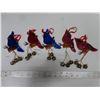 Image 1 : 5 Glass Bird Ornaments