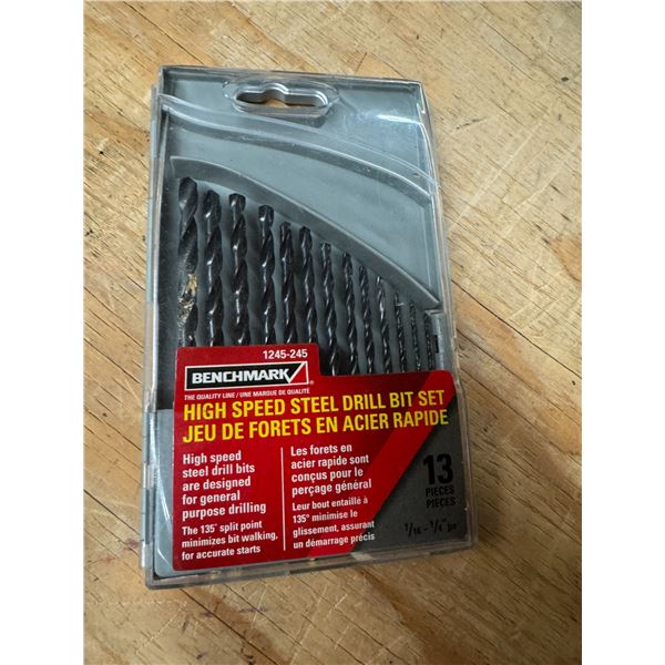 High speed drill bit set