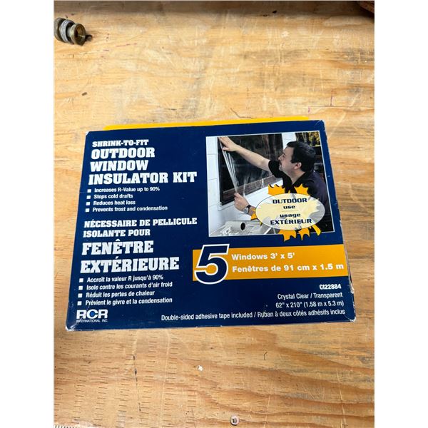 Shrink fit outdoor window insulator  kit