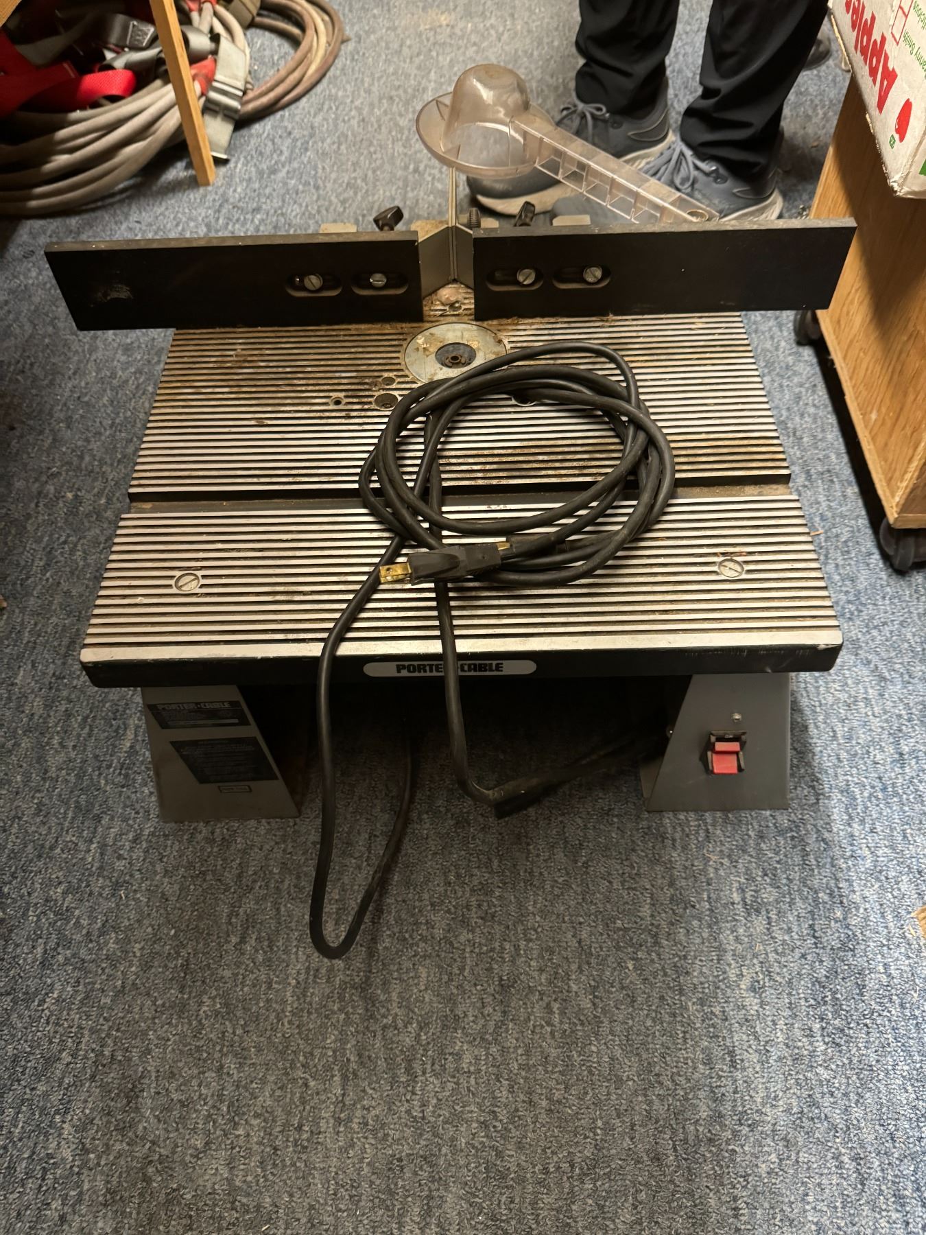 Porter cable, router table, and craftsman router