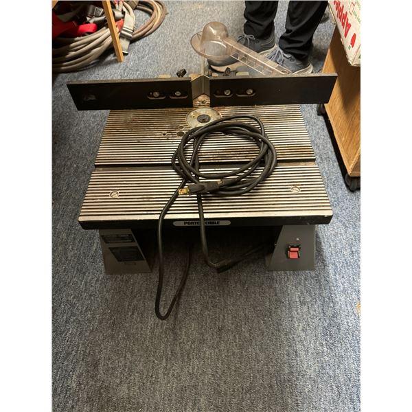 Porter cable, router table, and craftsman router