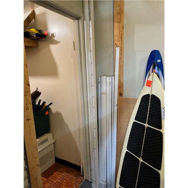 White metal, security bars, no key