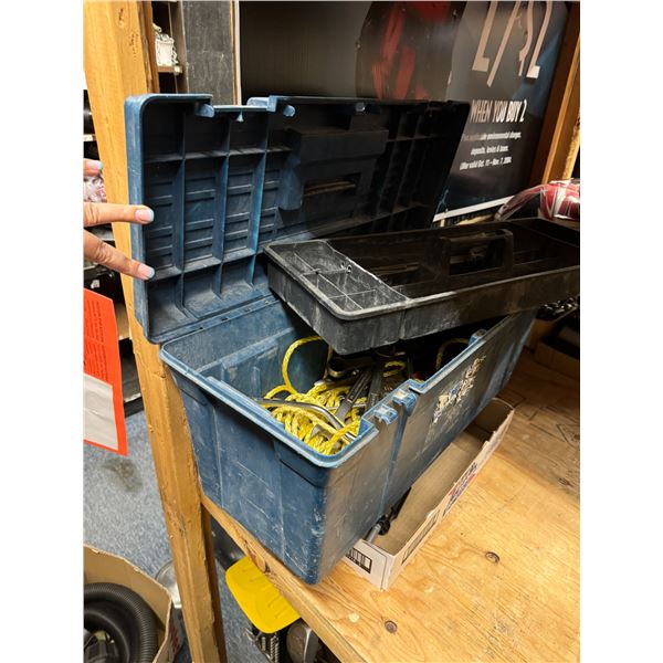 Tool box, broken latches comes with contents