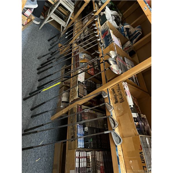 Left-handed golf clubs