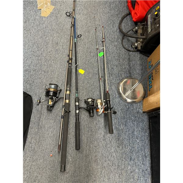 3 fishing rods