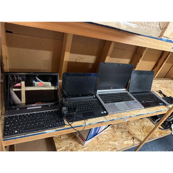 Assorted laptops no information