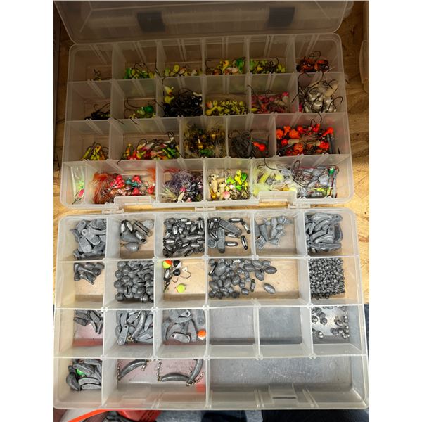 Fishing hooks and weights