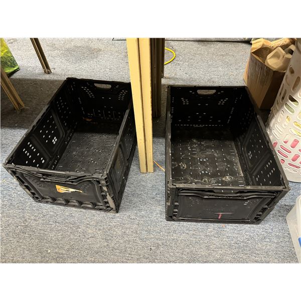 2 folding crates