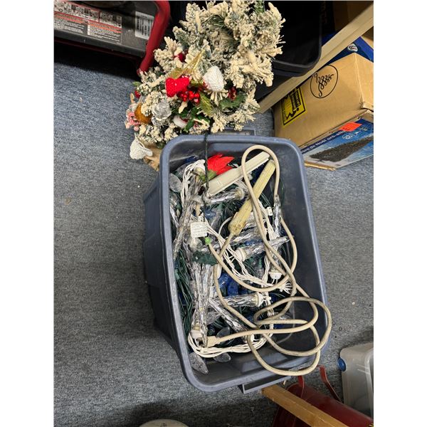 Christmas tree and lights