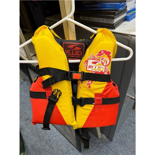 Fluid child's lifejacket 30-60 pounds
