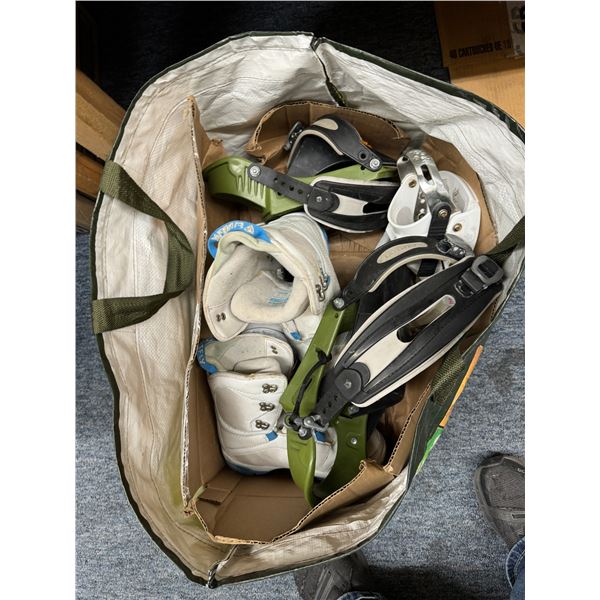 Snowboard bindings one pair of boots