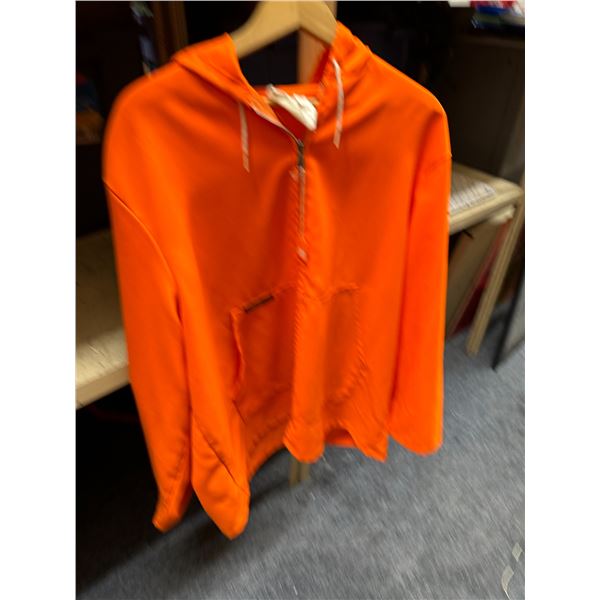 Golden retriever, extra large orange jacket