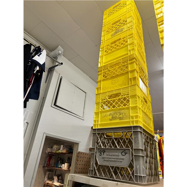 Stack of six crates