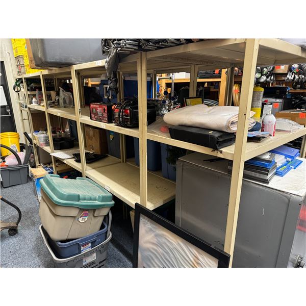 Shelving 3 feet wide 18 inches deep 66 inches tall  8 total