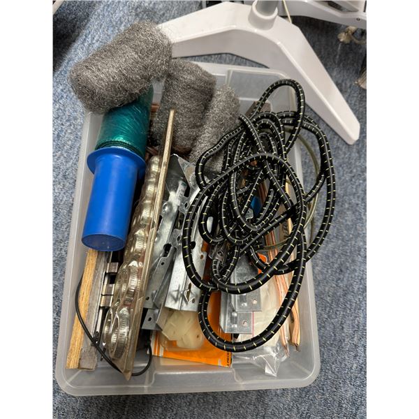 Steel wool hose clamps and another miscellaneous garage items