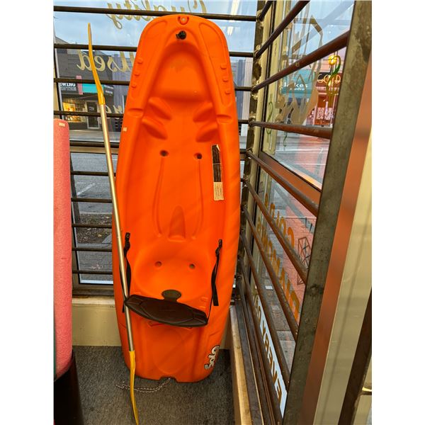 Kayak with paddle