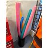 Image 1 : Pool noodles with garbage can