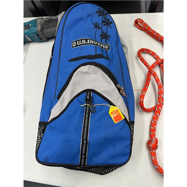 Flippers, snorkel and mask