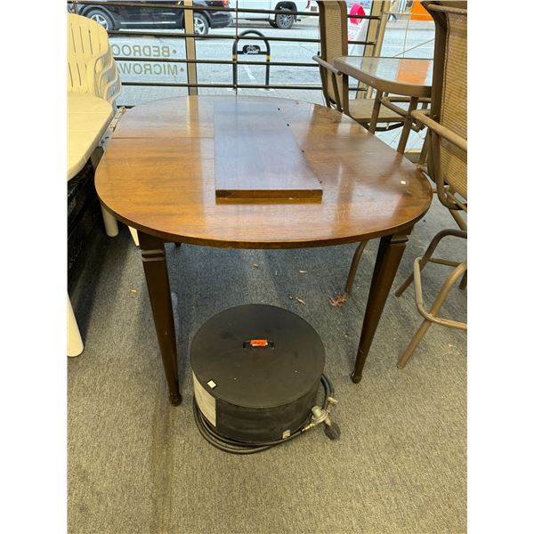 Wood table with leaf