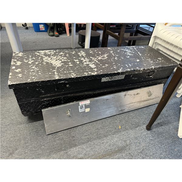 truck box 59 inches long 20.5  inches deep 17 three-quarter inches tall