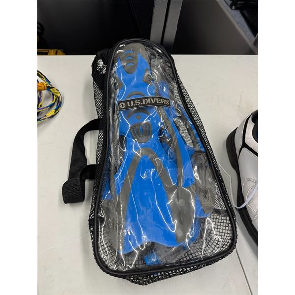 Flippers and snorkel