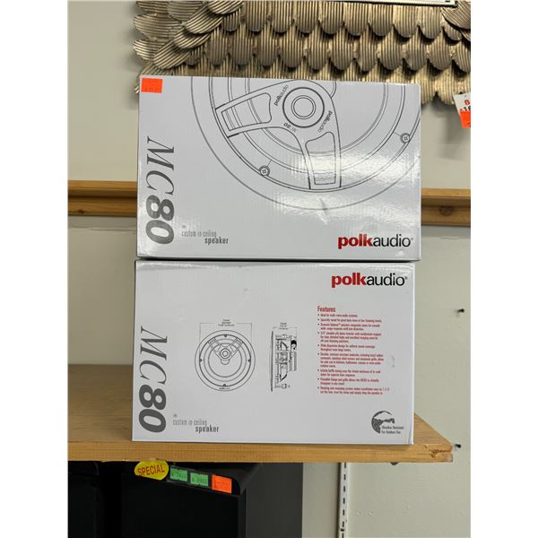 2 Polk audio mc80 ceiling speakers