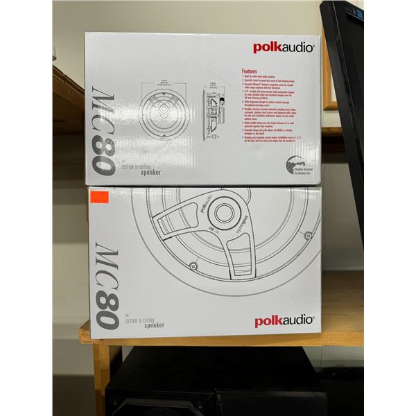 2 Polk audio mc80 ceiling speakers