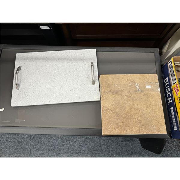 Cutting board and tiles