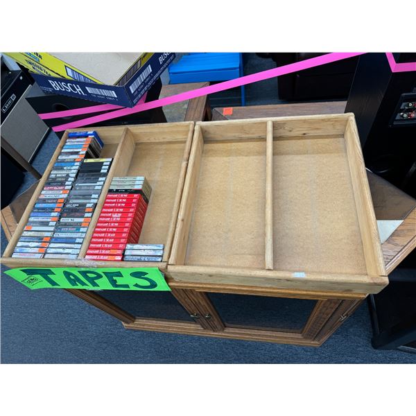 Cassette tapes and case