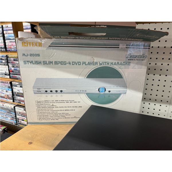 Ritech mpeg-4 dvd player with karaoke