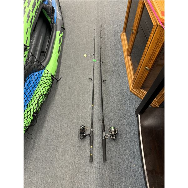 2 fishing rods and reels