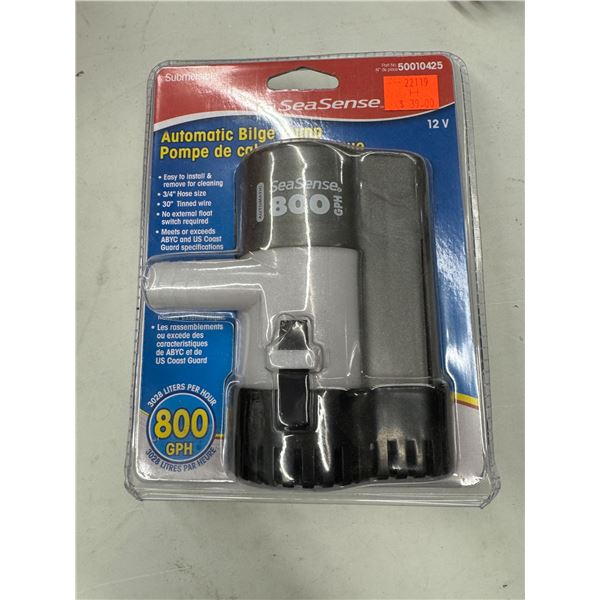 Seasense bilge pump