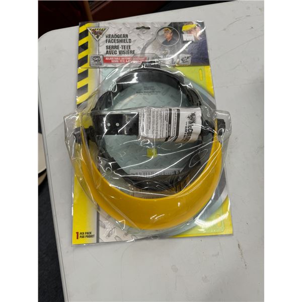 Headgear face shield