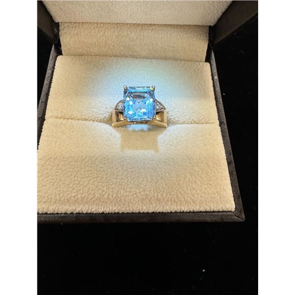 White gold diamond ring 14k 5.9g