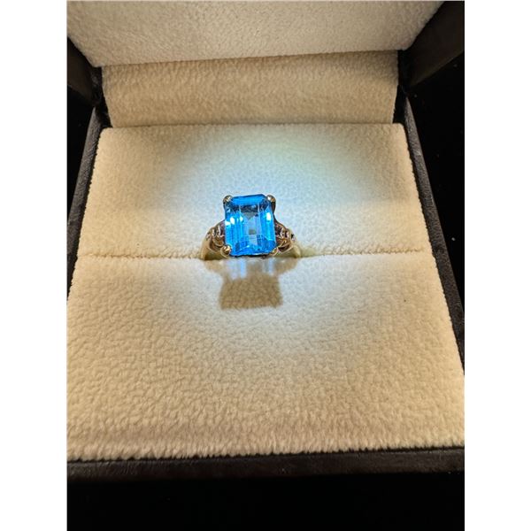 Ring topaz 10k 2.3g