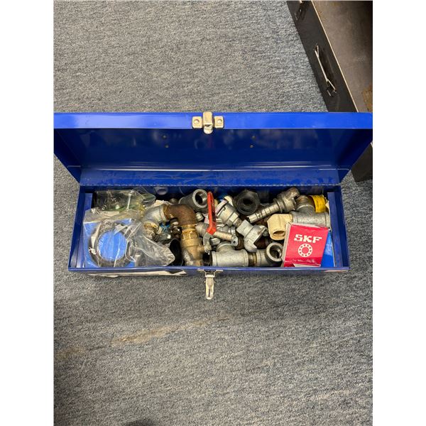 Plumbing fittings and tool box