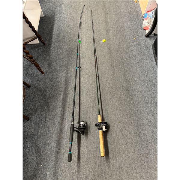 2 rods and reels