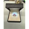 Image 2 : Pink stone ring 18k 4.5g