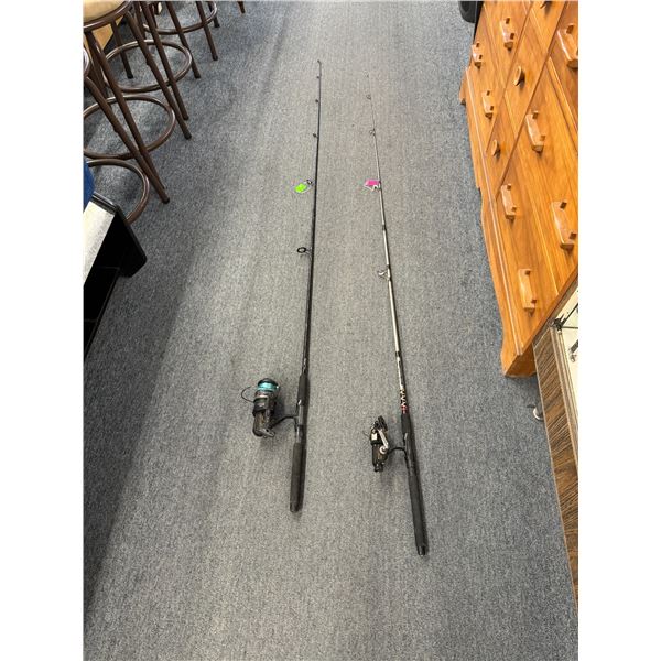 2 rods and reels