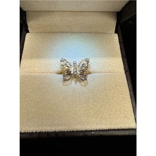 Butterfly ring 10k 2g