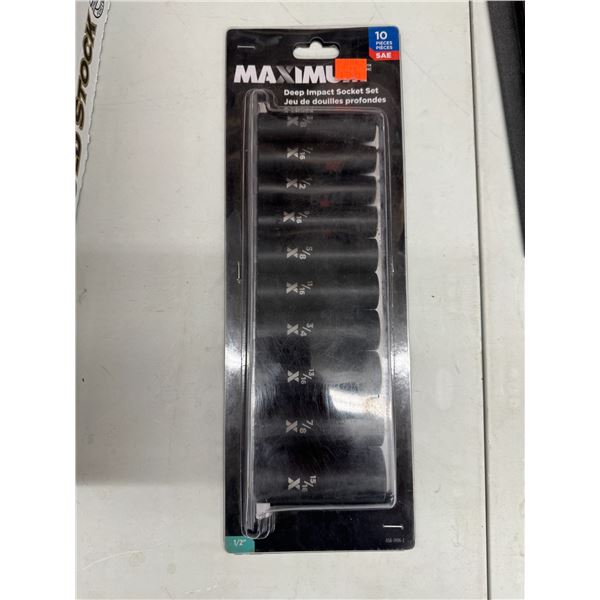 Maximum deep impact socket set