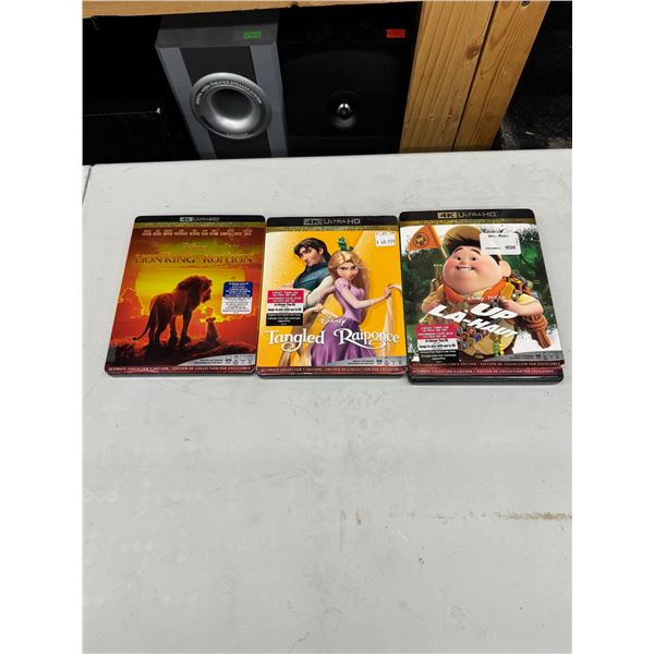 3 4K ultraHD DVDs
