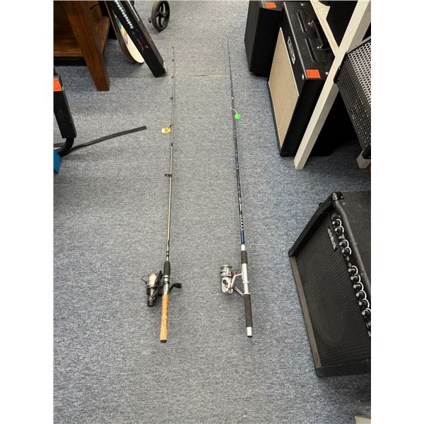 2 rods and reels