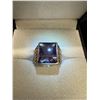 Image 1 : Square stone men's ring 10k 10.6g