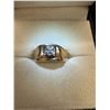 Image 1 : Thick gold diamond ring 10k 5.5g
