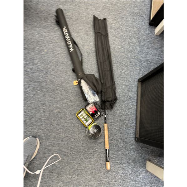 Fly rod, reel, accessories and case
