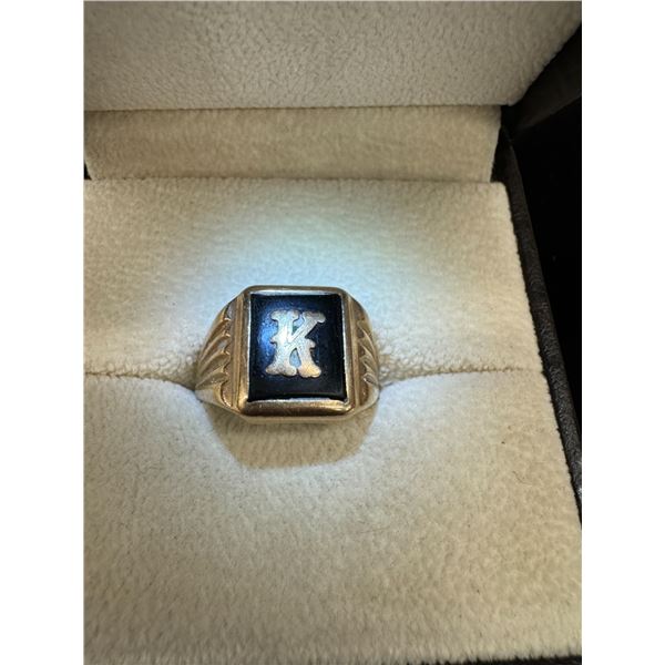 Gold K ring 10k 5.8g
