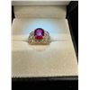 Image 1 : Gold ring composite Ruby 14k 7g