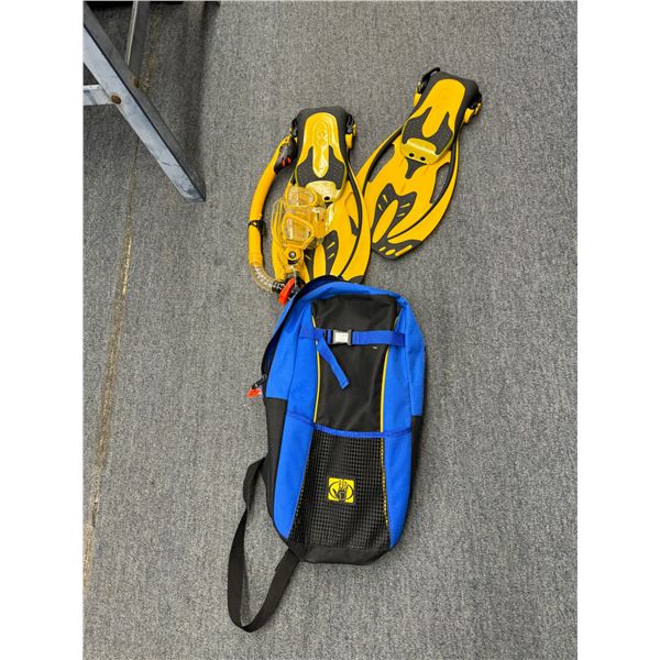 Bag with scuba gear