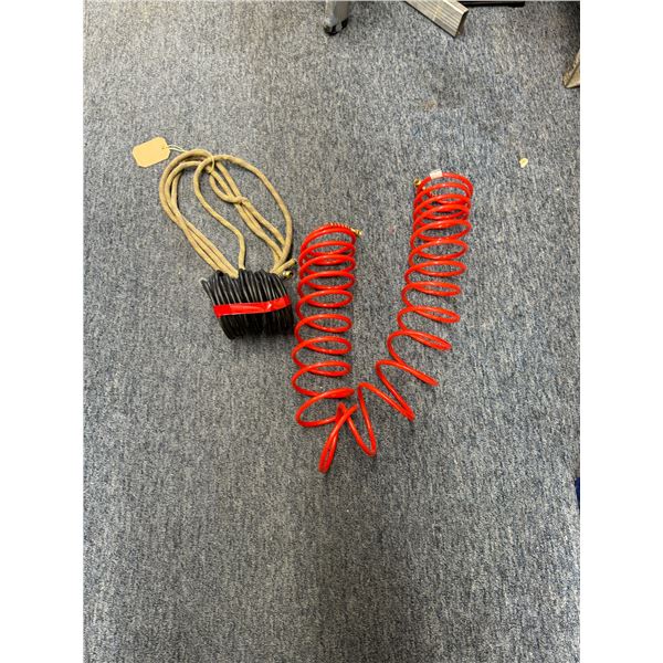 2 air hoses and rope